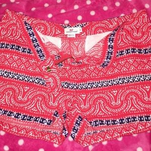 Vineyard Vines red white and blue shorts